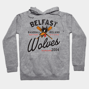 Baseball Ireland Hoodie - Belfast Wolves by MindsparkCreative